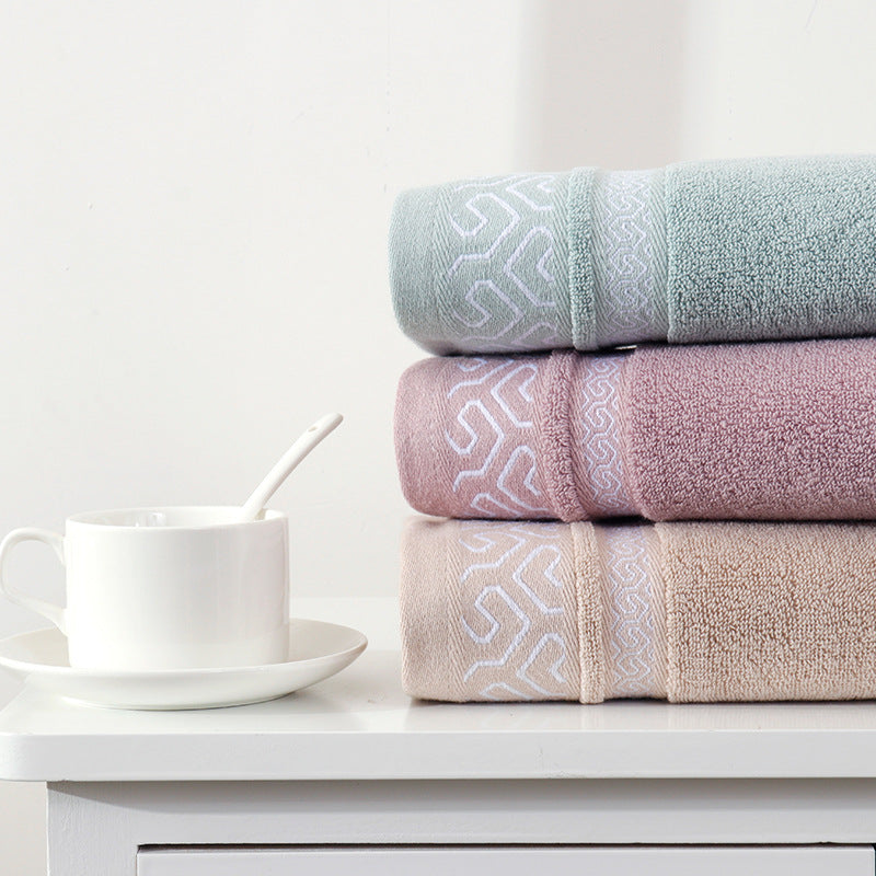 soft jacquard bathroom beach towel, view 6 - MRSLM