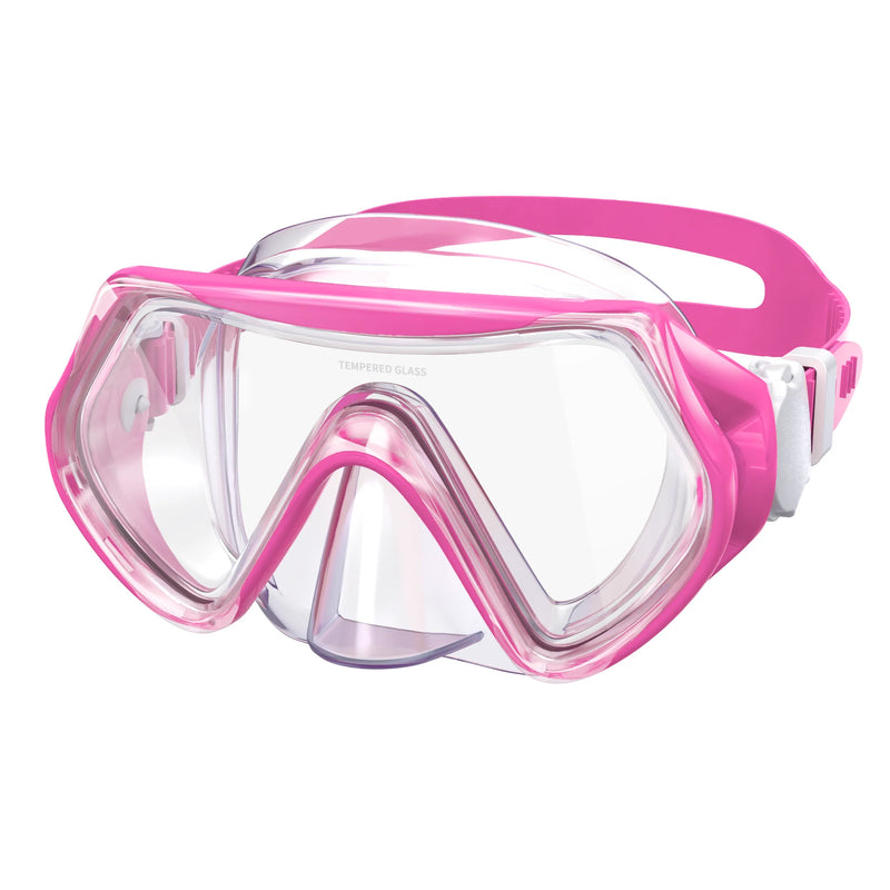 kids snorkel mask with nose cover, view 4 - MRSLM