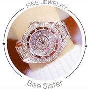 women's casual quartz watch alloy bracelet, view 2 - MRSLM