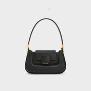 silk-lined TPU crossbody baguette bag, view 4 - MRSLM