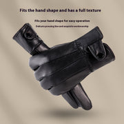 genuine leather fleece-lined gloves, view 9 - MRSLM