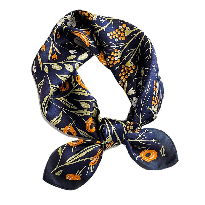 pure silk square scarf, view 7 - MRSLM