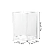 plastic makeup brush holder with acrylic rack, view 6 - MRSLM