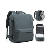 stylish nylon travel backpack, view 2 - MRSLM