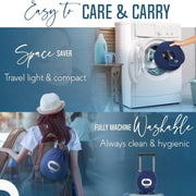 Travel neck pillow with double support, view 9 - MRSLM
