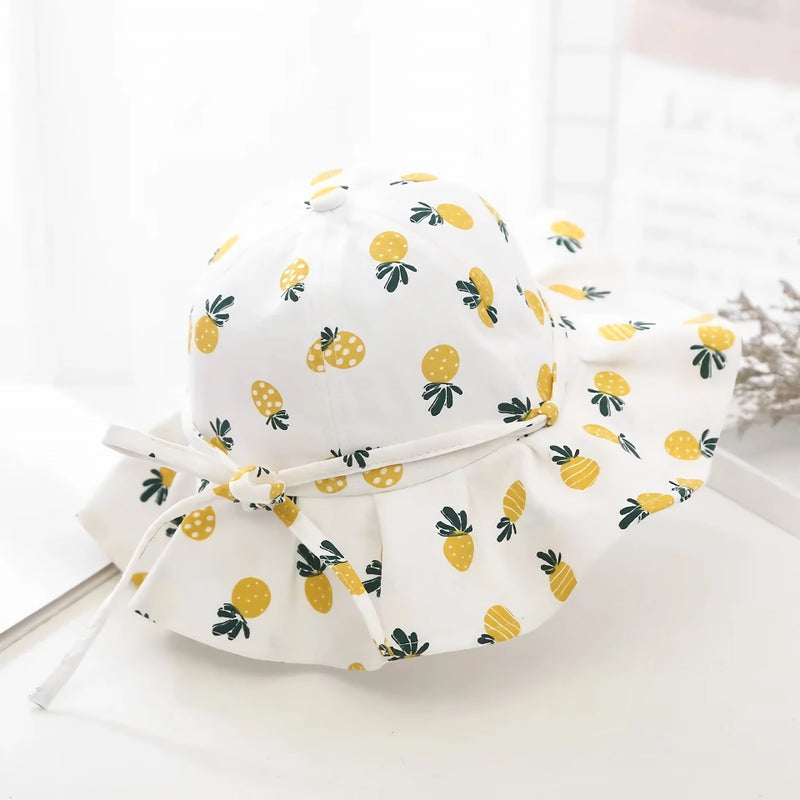 Cute cotton sun bucket hat for kids, view 2 - MRSLM