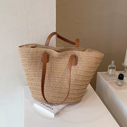 bohemian summer straw tote bag - MRSLM