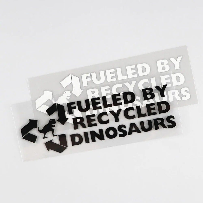 Recycled dinosaurs vinyl car decal, view 11 - MRSLM