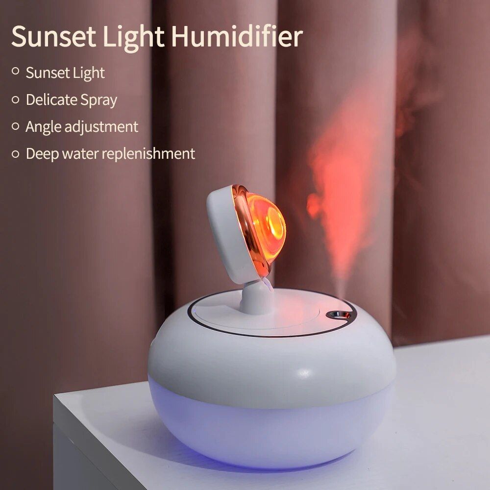 Desktop Home Air Humidifier with Light