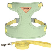 nylon mesh dog and cat harness leash set, view 4 - MRSLM