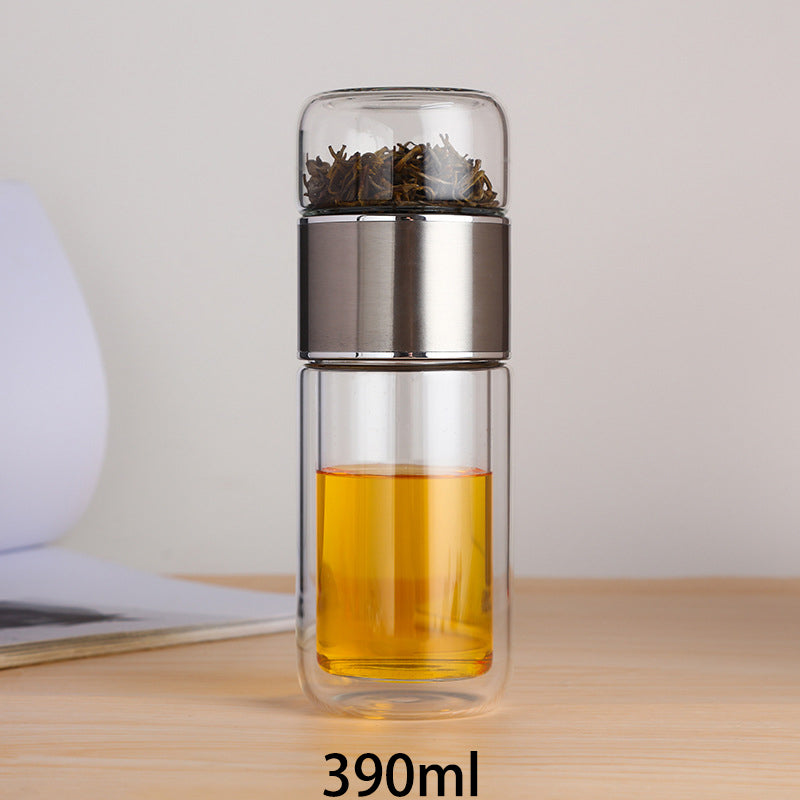 glass tea infuser bottle, view 2 - MRSLM