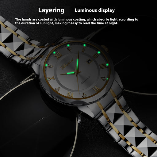calendar luminous quartz watch for men - MRSLM