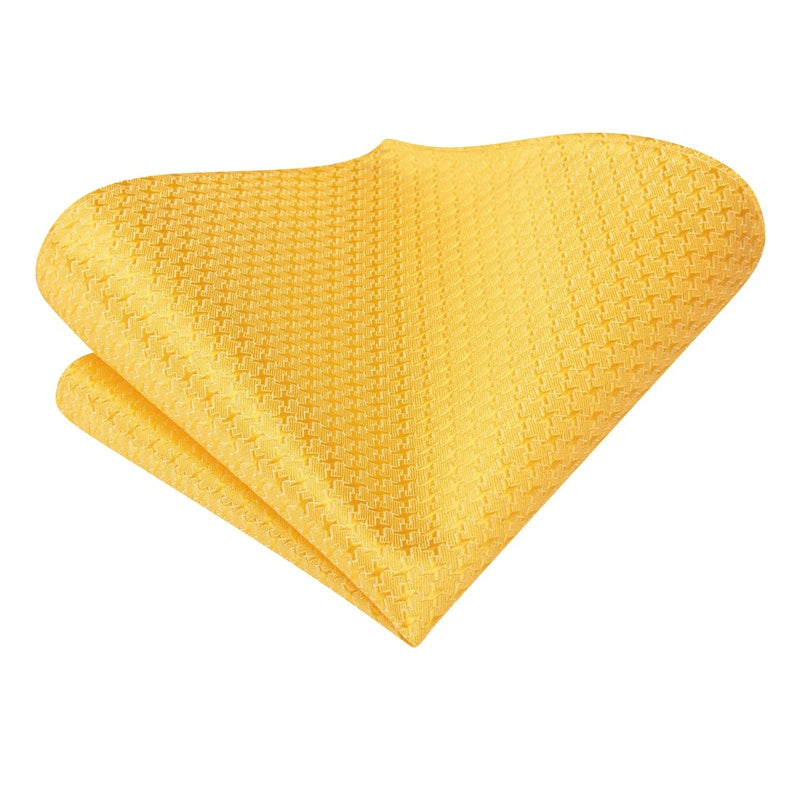 yellow gold dot silk necktie set for men, view 4 - MRSLM
