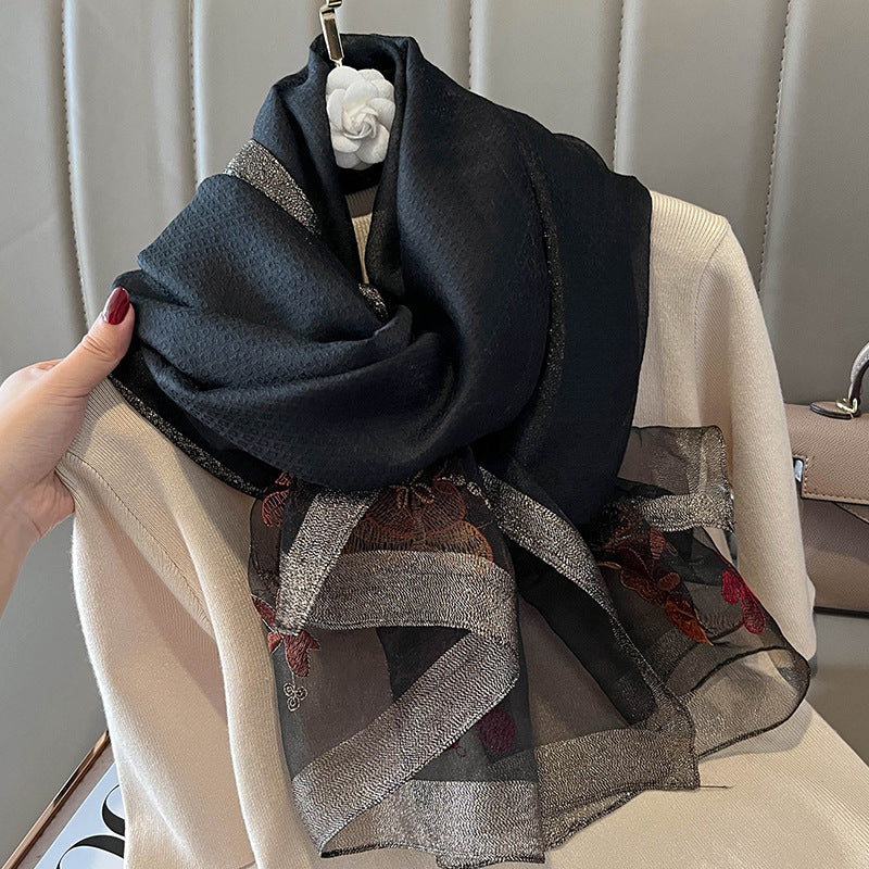 Long acrylic scarf for women, view 3 - MRSLM