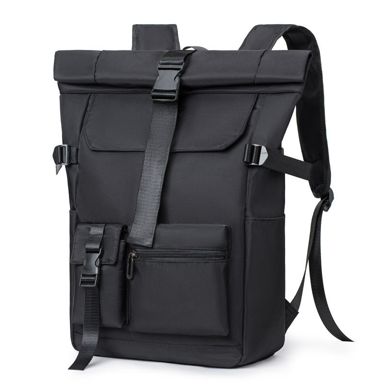 large capacity travel nylon backpack, view 4 - MRSLM