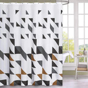 geometric print waterproof shower curtain - MRSLM