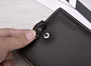 men's genuine leather short wallet, view 3 - MRSLM