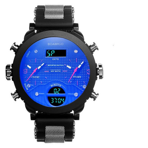 Men's 3 time zone watch, view 9 - MRSLM