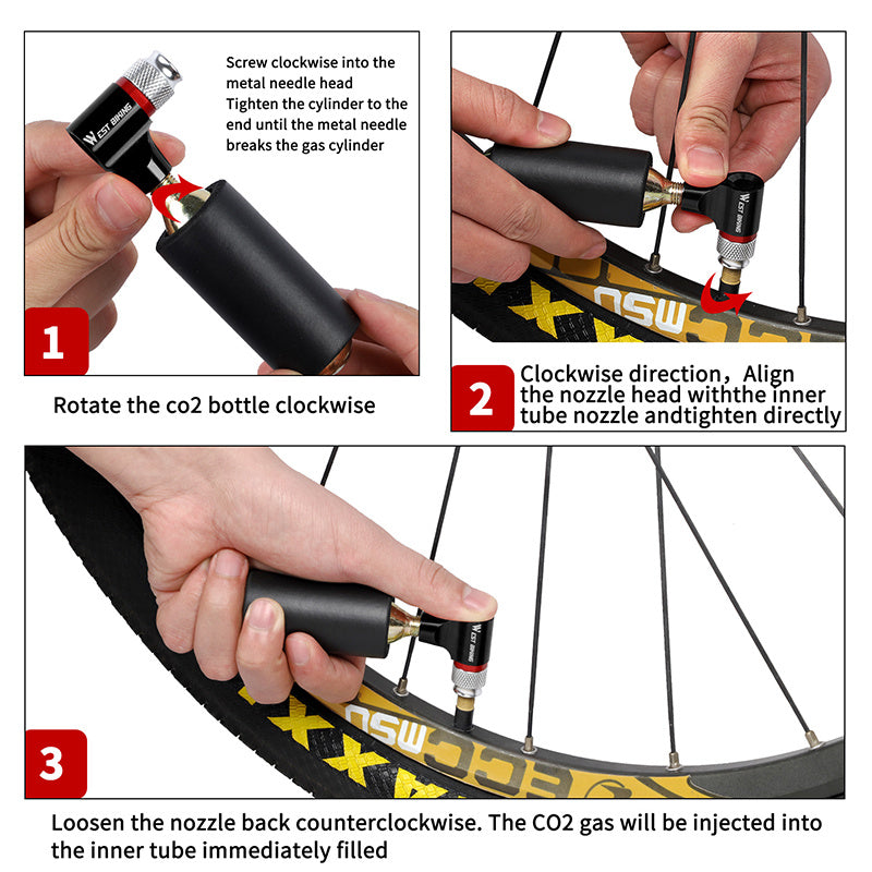 CO2 mini bike pump, view 4 - MRSLM
