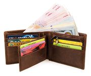 men's short leather wallet, view 2 - MRSLM