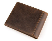 men's short leather wallet - MRSLM