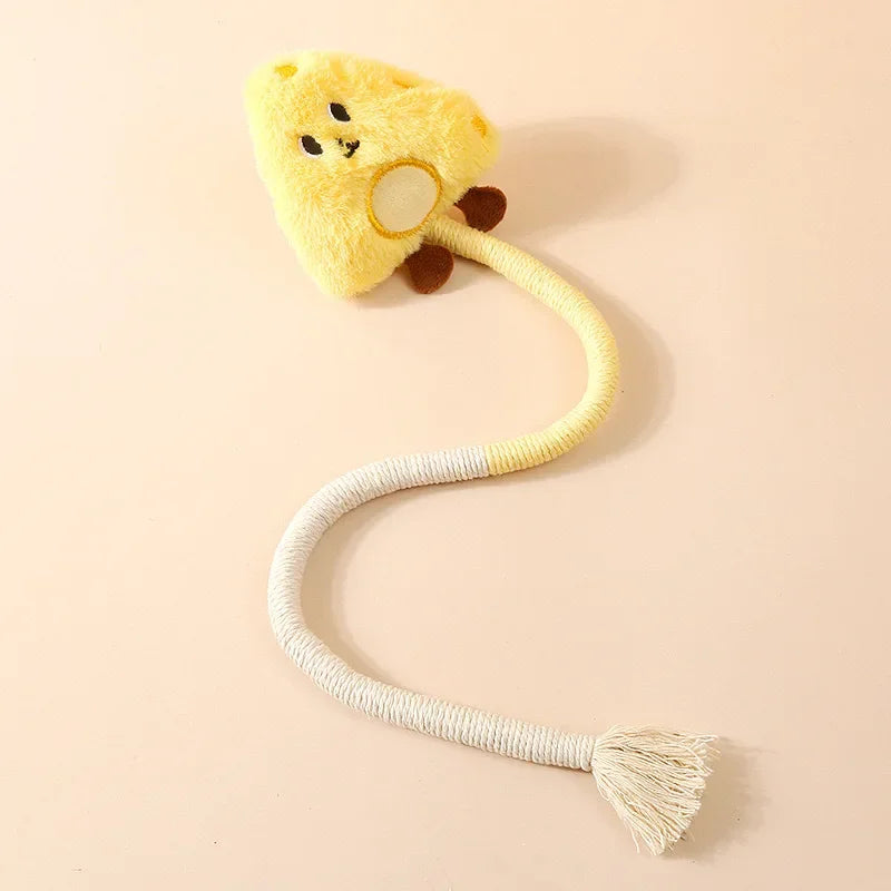 catnip teasing stick toy, view 3 - MRSLM