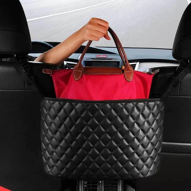 car seat mesh handbag holder organizer, view 6 - MRSLM