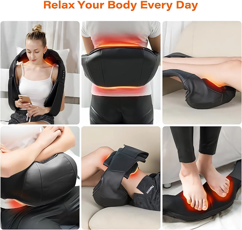neck and shoulder massager with heat, view 9 - MRSLM