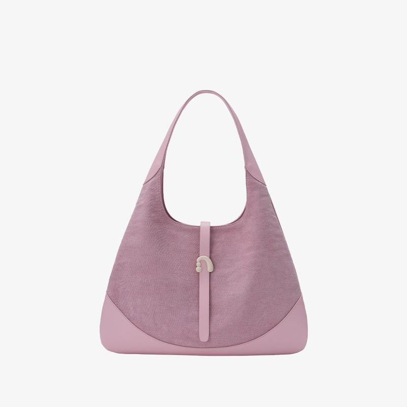 triangle denim shoulder tote, view 2 - MRSLM