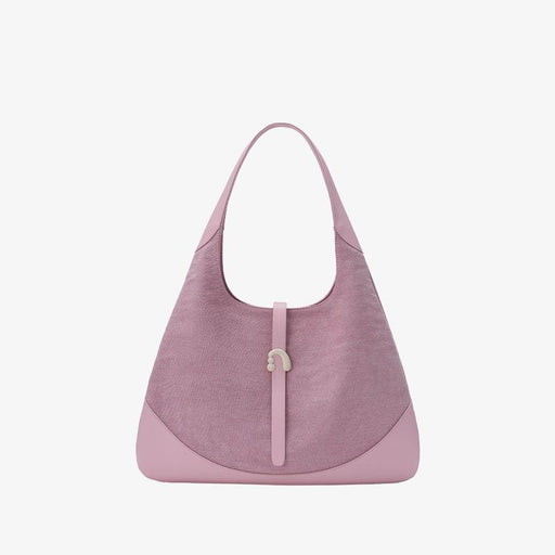 triangle denim shoulder tote, view 2 - MRSLM