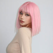 short straight bangs wig, view 3 - MRSLM