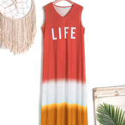 women's long cotton vest dress, view 5 - MRSLM