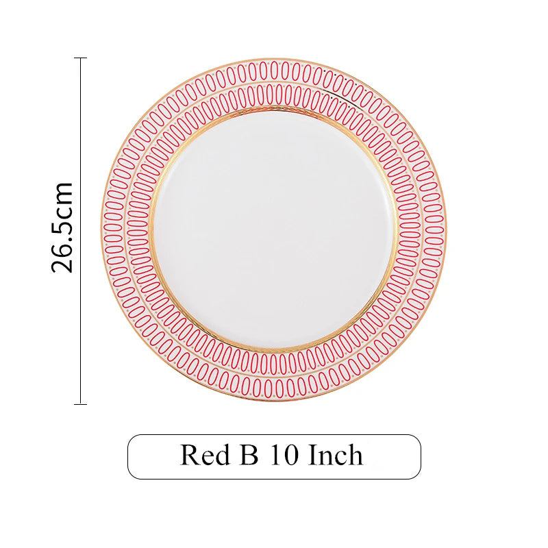 6-piece nordic ceramic plates set, view 5 - MRSLM