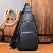 men's leather chest bag, view 3 - MRSLM