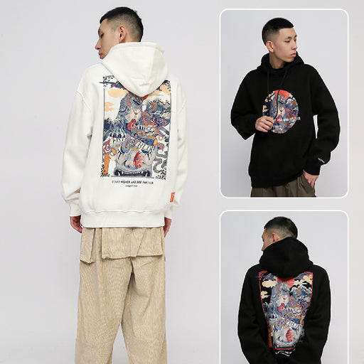 men's printed cotton hoodie - MRSLM