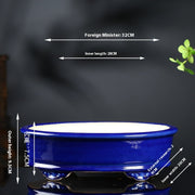 purple clay ceramic flowerpot, view 19 - MRSLM