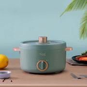 mini electric cooking pot with food steamer, view 3 - MRSLM