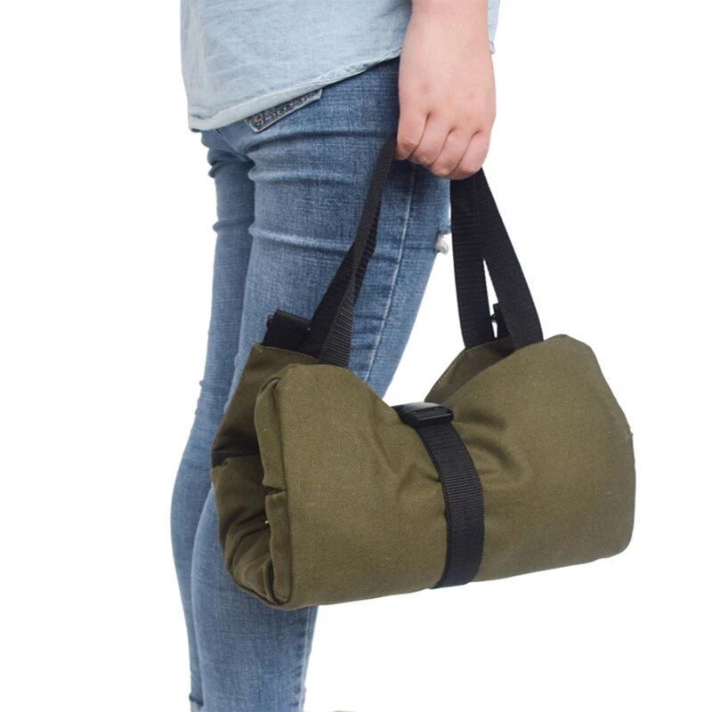 canvas car seat organizer foldable storage bag, view 9 - MRSLM