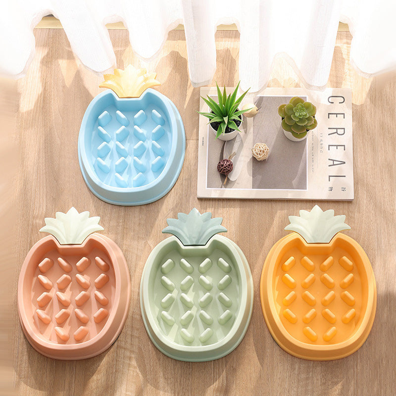 pineapple shape dog slow feeder bowl, view 8 - MRSLM