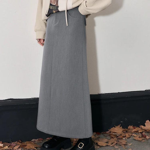 elegant a-line autumn skirt, view 2 - MRSLM