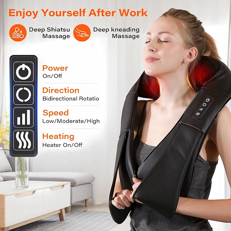 neck and shoulder massager with heat, view 8 - MRSLM