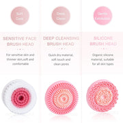 3-in-1 sonic facial cleansing brush, view 6 - MRSLM