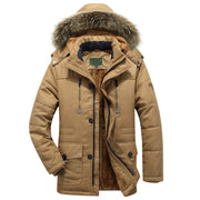 Men's fleece-lined hooded military jacket, view 2 - MRSLM