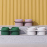 elevated ceramic pet bowls, view 6 - MRSLM