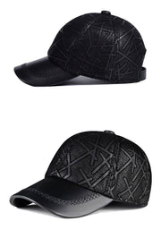 sheepskin leather baseball cap, view 7 - MRSLM