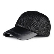 sheepskin leather baseball cap, view 8 - MRSLM