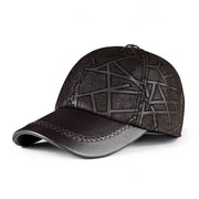 sheepskin leather baseball cap, view 9 - MRSLM