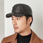 leather peaked cap, view 10 - MRSLM