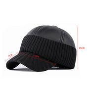 Men's winter earflap baseball cap, view 6 - MRSLM