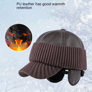 Men's winter earflap baseball cap, view 7 - MRSLM